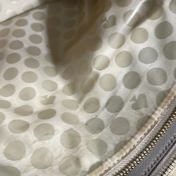 Kate Spade Leather Handbag Color Gray/Taupe - Picture 9 of 16